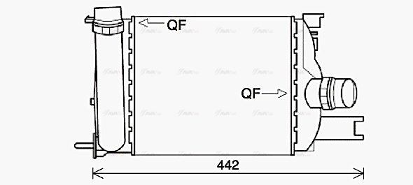 Интеркулер   DAA4013   AVA QUALITY COOLING