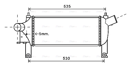 Охолоджувач наддувального повітря   DNA4339   AVA QUALITY COOLING