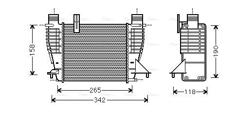 Охолоджувач наддувального повітря   DNA4356   AVA QUALITY COOLING