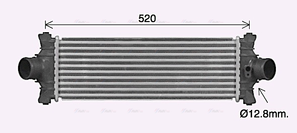 Интеркулер   FD4677   AVA QUALITY COOLING