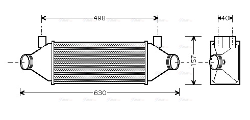 Охолоджувач наддувального повітря   FDA4314   AVA QUALITY COOLING