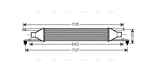 Интеркулер   FT4320   AVA QUALITY COOLING