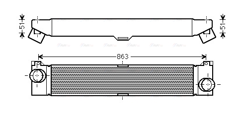 Интеркулер   FTA4360   AVA QUALITY COOLING