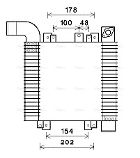 Интеркулер   HY4359   AVA QUALITY COOLING