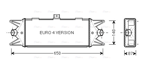 Интеркулер   IVA4045   AVA QUALITY COOLING