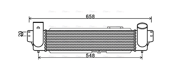 Охолоджувач наддувального повітря   KA4141   AVA QUALITY COOLING