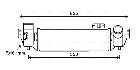 Охолоджувач наддувального повітря   KA4209   AVA QUALITY COOLING