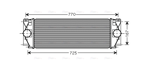 Интеркулер   MS4396   AVA QUALITY COOLING