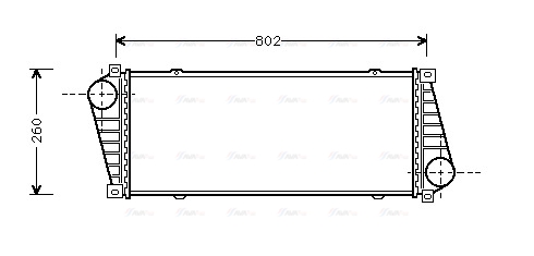 Охолоджувач наддувального повітря   MSA4217   AVA QUALITY COOLING