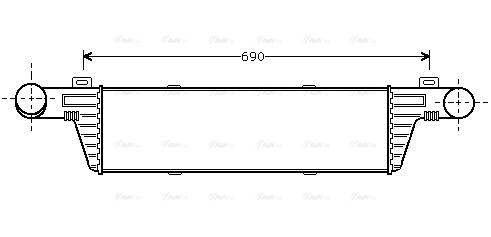 Охолоджувач наддувального повітря   MSA4224   AVA QUALITY COOLING