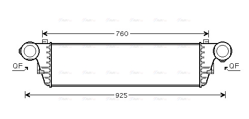 Охолоджувач наддувального повітря   MSA4297   AVA QUALITY COOLING