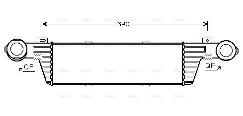 Интеркулер   MSA4315   AVA QUALITY COOLING