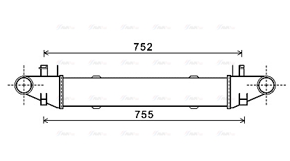 Охолоджувач наддувального повітря   MSA4557   AVA QUALITY COOLING