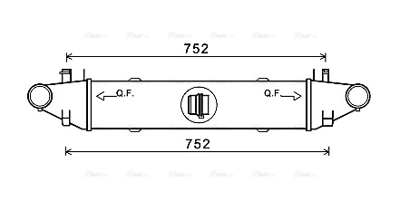 Охолоджувач наддувального повітря   MSA4596   AVA QUALITY COOLING