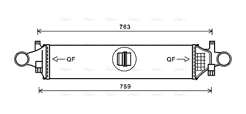 Интеркулер   MSA4658   AVA QUALITY COOLING