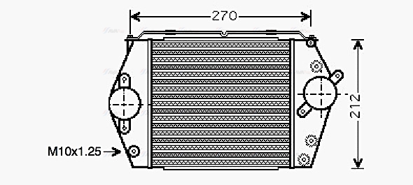 Интеркулер   MZ4188   AVA QUALITY COOLING