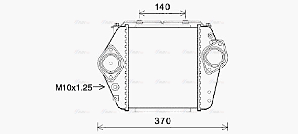 Охолоджувач наддувального повітря   MZ4244   AVA QUALITY COOLING