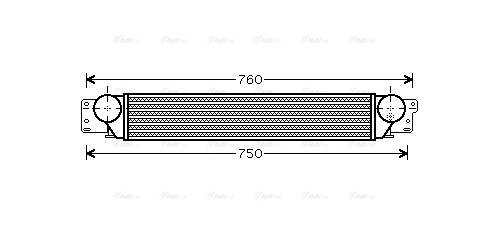 Охолоджувач наддувального повітря   OL4442   AVA QUALITY COOLING