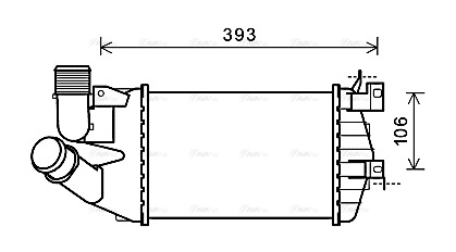 Интеркулер   OL4584   AVA QUALITY COOLING