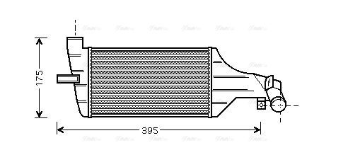 Охолоджувач наддувального повітря   OLA4374   AVA QUALITY COOLING