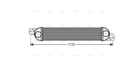 Охолоджувач наддувального повітря   OLA4392   AVA QUALITY COOLING