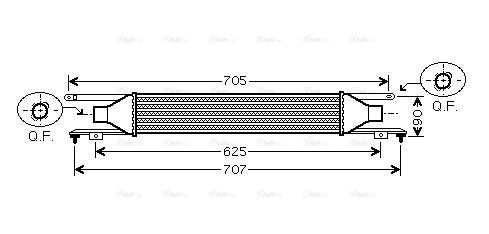 Охолоджувач наддувального повітря   OLA4420   AVA QUALITY COOLING