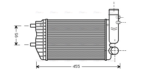 Интеркулер   PE4183   AVA QUALITY COOLING