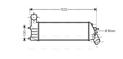 Интеркулер   PEA4261   AVA QUALITY COOLING