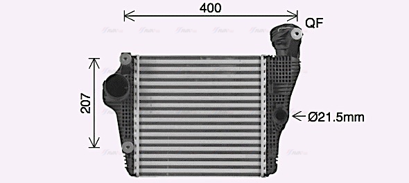 Интеркулер   PR4098   AVA QUALITY COOLING