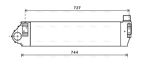 Охолоджувач наддувального повітря   RT4482   AVA QUALITY COOLING