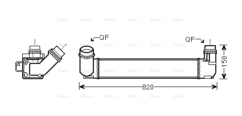 Интеркулер   RT4564   AVA QUALITY COOLING