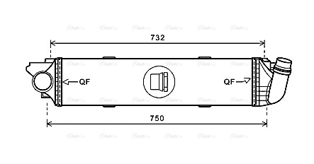 Интеркулер   RT4622   AVA QUALITY COOLING