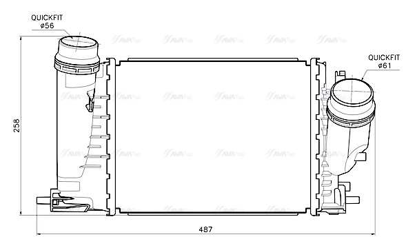 Интеркулер   RT4684   AVA QUALITY COOLING