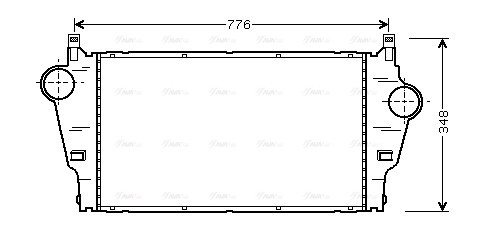 Интеркулер   RTA4295   AVA QUALITY COOLING