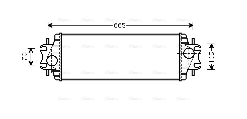 Охолоджувач наддувального повітря   RTA4328   AVA QUALITY COOLING