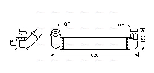 Интеркулер   RTA4412   AVA QUALITY COOLING