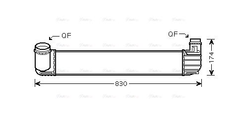 Охолоджувач наддувального повітря   RTA4413   AVA QUALITY COOLING