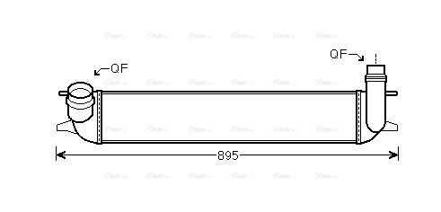 Охолоджувач наддувального повітря   RTA4462   AVA QUALITY COOLING