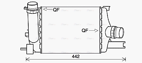 Охолоджувач наддувального повітря   RTA4602   AVA QUALITY COOLING