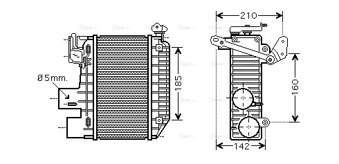 Охолоджувач наддувального повітря   TOA4365   AVA QUALITY COOLING