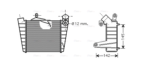 Охолоджувач наддувального повітря   VNA4213   AVA QUALITY COOLING