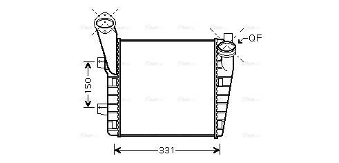 Интеркулер   VNA4234   AVA QUALITY COOLING