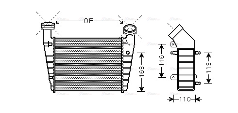 Интеркулер   VNA4238   AVA QUALITY COOLING