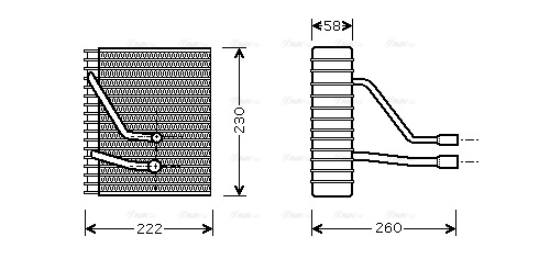 Испаритель, кондиционер   FDV330   AVA QUALITY COOLING
