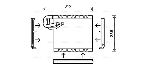 Испаритель, кондиционер   MSV550   AVA QUALITY COOLING