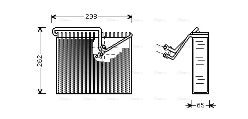 Випарник, система кондиціонування повітря   OLV372   AVA QUALITY COOLING