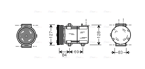 Компрессор, кондиционер   FDAK167   AVA QUALITY COOLING