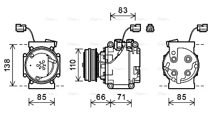 Компрессор, кондиционер   HDAK260   AVA QUALITY COOLING