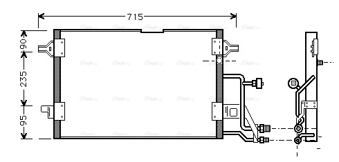 Конденсатор, система кондиціонування повітря   AI5116   AVA QUALITY COOLING