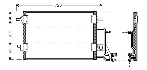 Конденсатор, система кондиціонування повітря   AI5140   AVA QUALITY COOLING